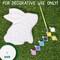 Paint Your Own Bunny Garden Stone, Craft Kits, Stepping Stones Kit for Kids, Ceramics to Paint, Ages 6+
